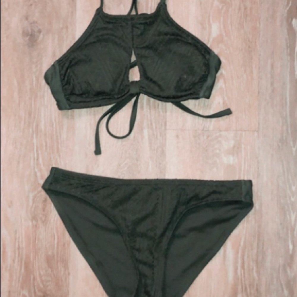 Army green bikini set